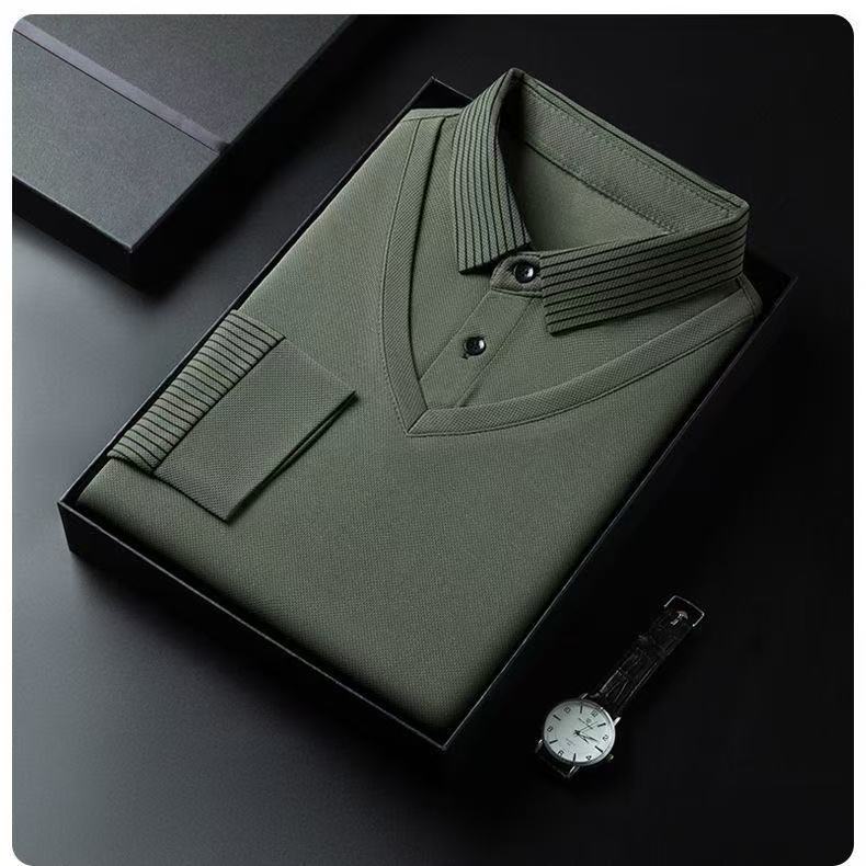 Men's Fake Two-Piece Long Sleeve 6001