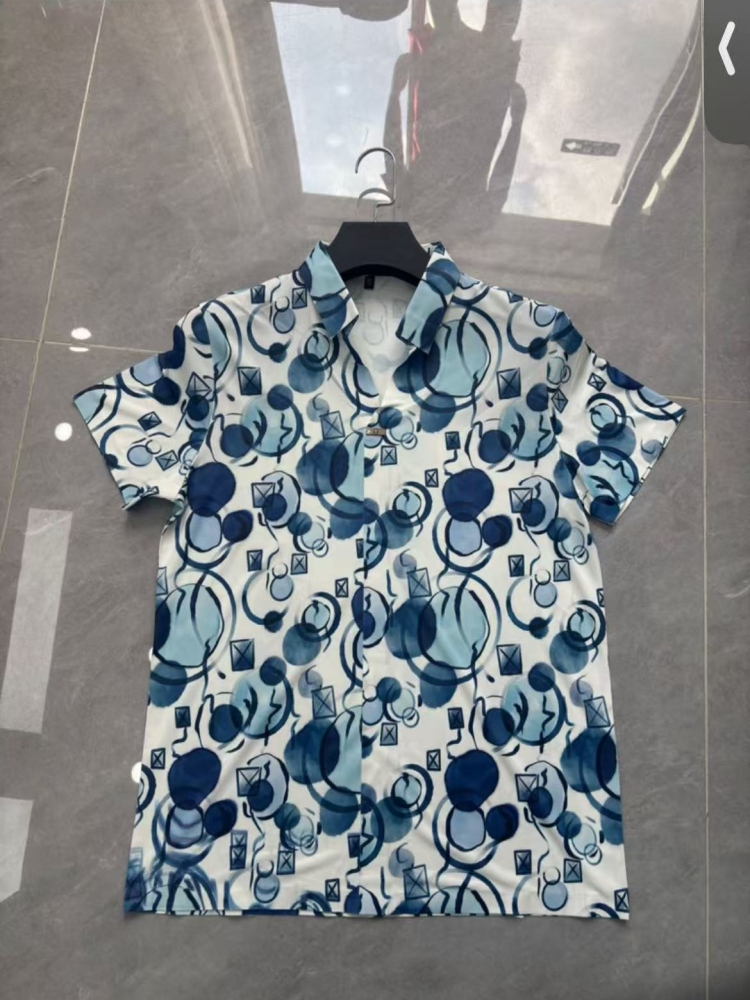 Men's short-sleeve seamless V-neck2003