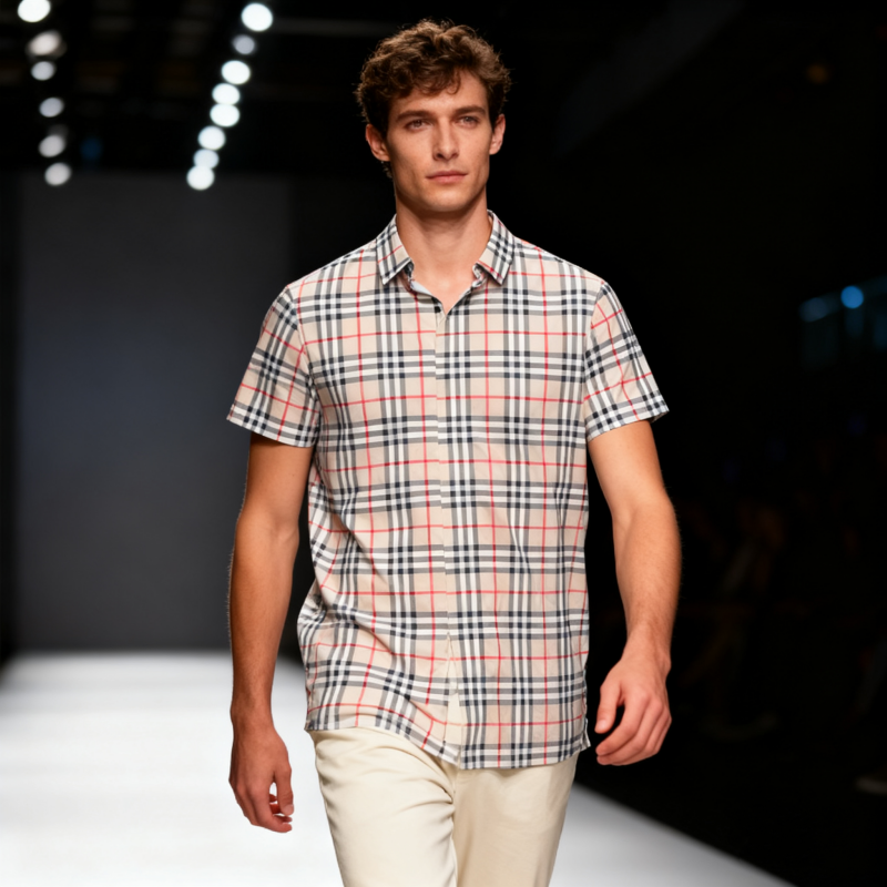 Men's short-sleeve seamless V-neck2013