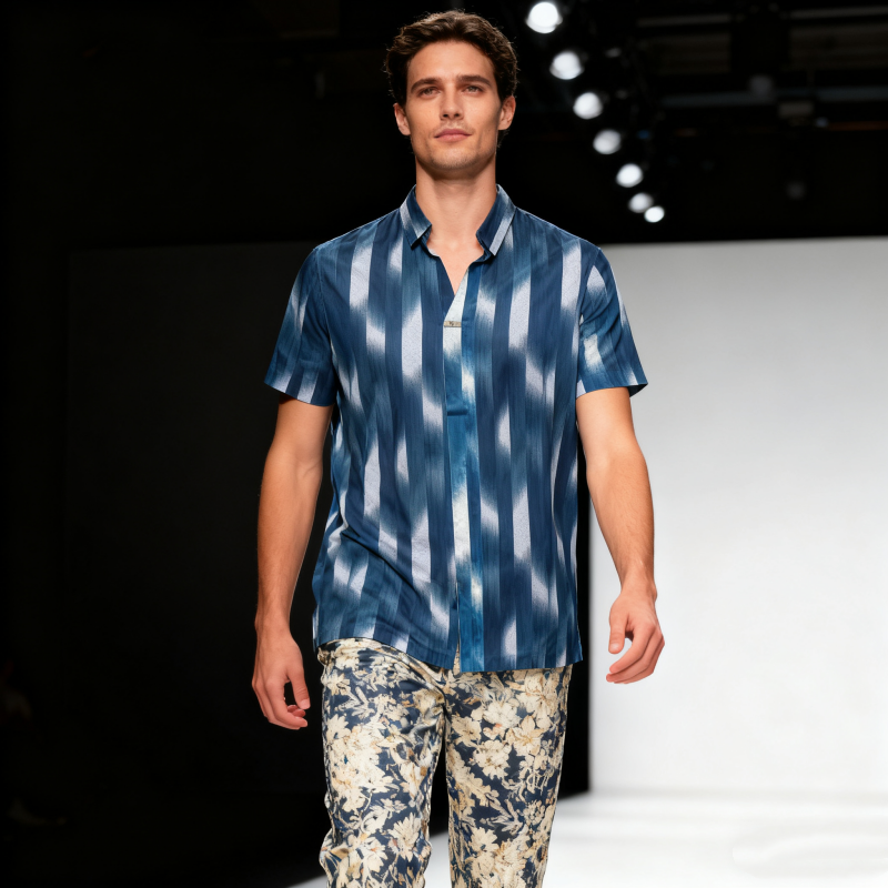 Men's short-sleeve seamless V-neck2016