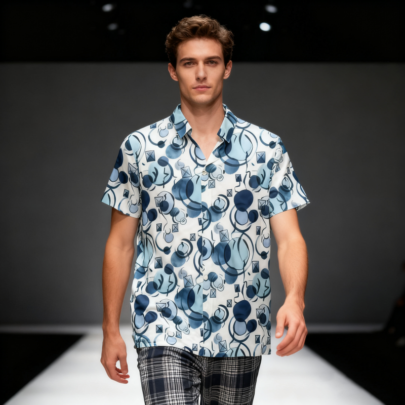 Men's short-sleeve seamless V-neck2017