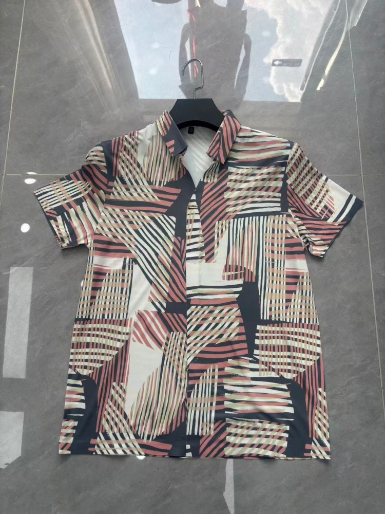 Men's short-sleeve seamless V-neck2021