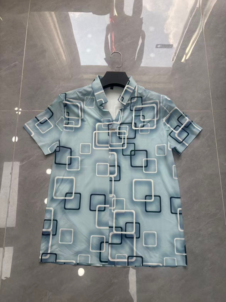 Men's short-sleeve seamless V-neck2023