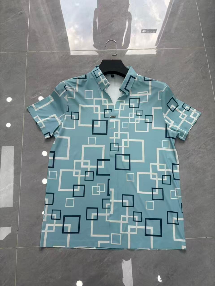 Men's short-sleeve seamless V-neck2028