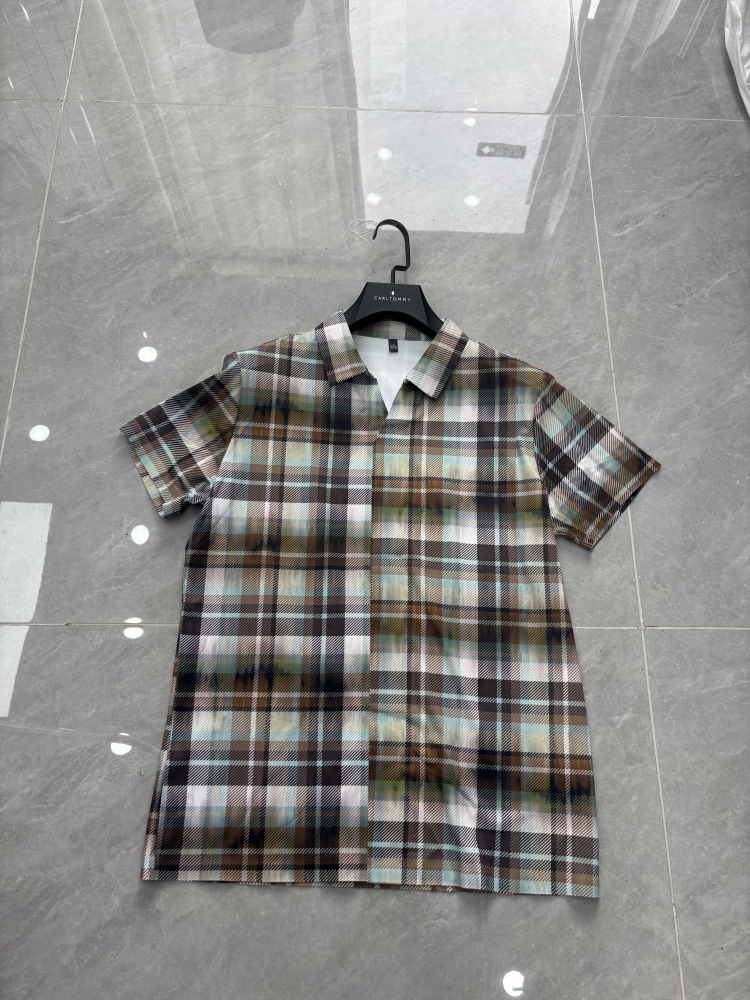 Men's short-sleeve seamless V-neck2037