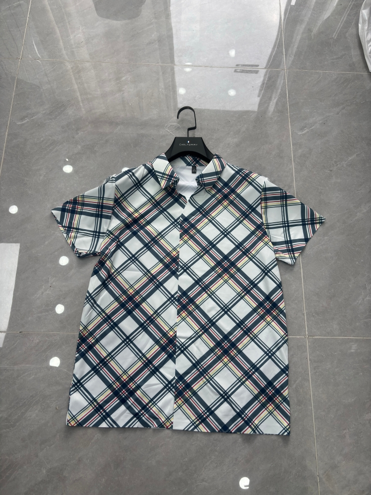 Men's short-sleeve seamless V-neck2038