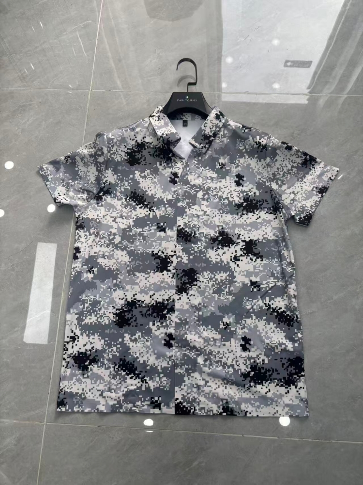 Men's short-sleeve seamless V-neck2041