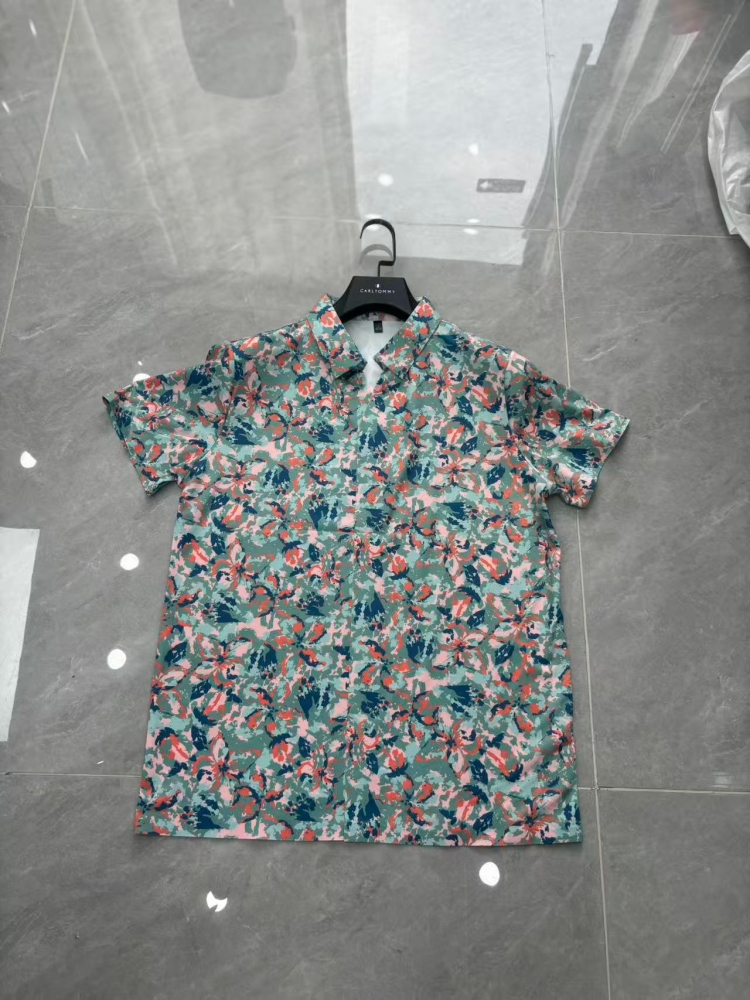 Men's short-sleeve seamless V-neck2046