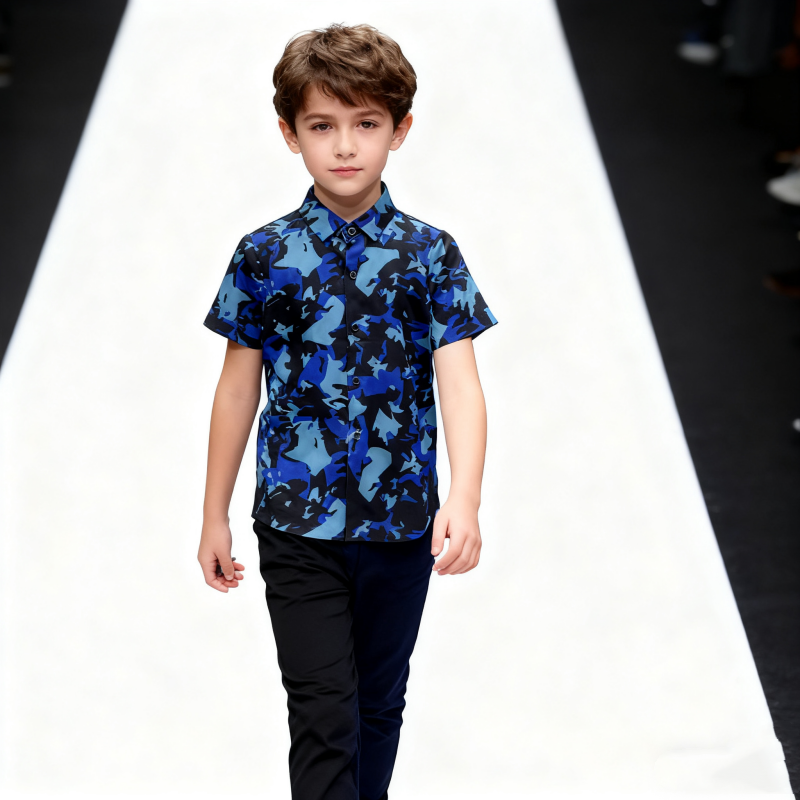 Children's Clothing Seamless Short Sleeves NO: 701