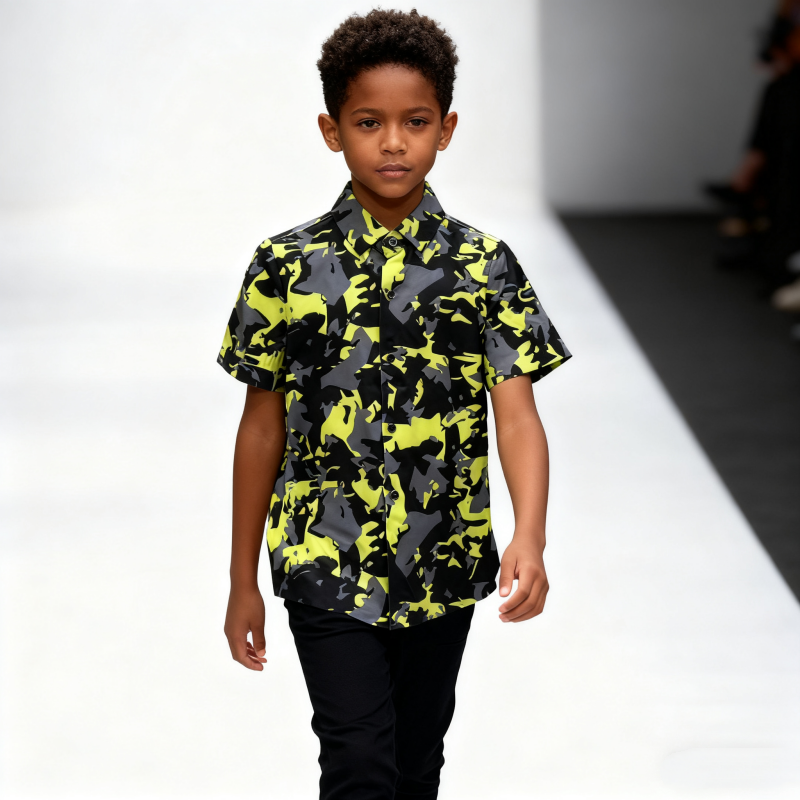 Children's Clothing Seamless Short Sleeves NO: 705