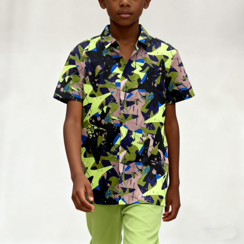 Children's Clothing Seamless Short Sleeves NO: 712