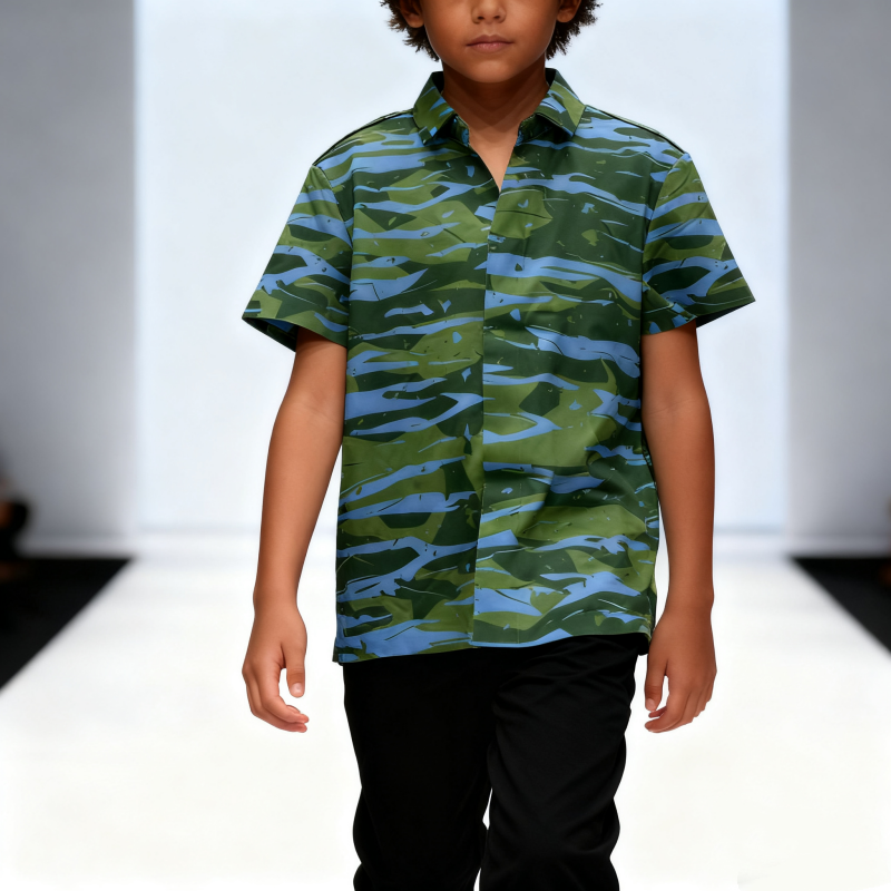 Children's Clothing Seamless Short Sleeves NO: 713